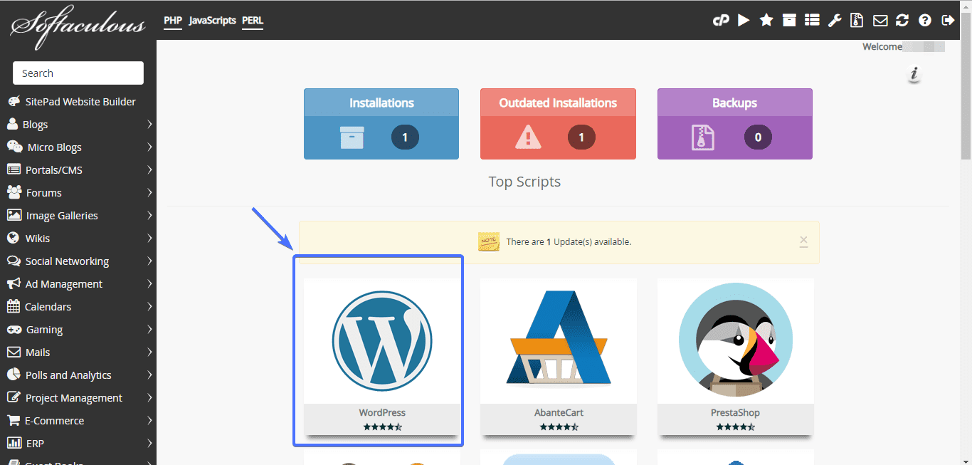 Install WordPress