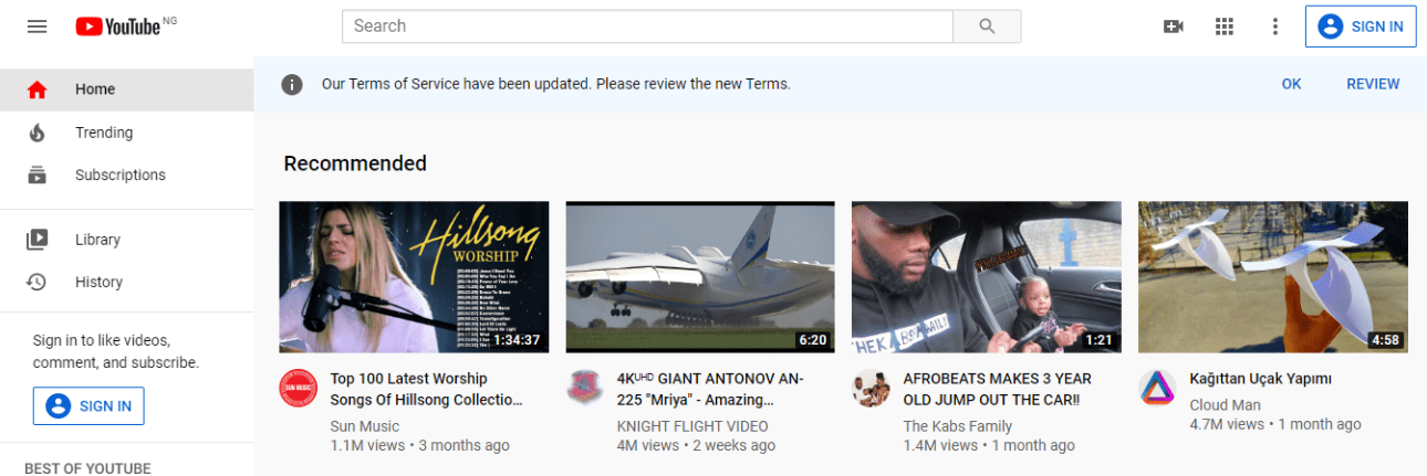 Video Hosting on YouTube
